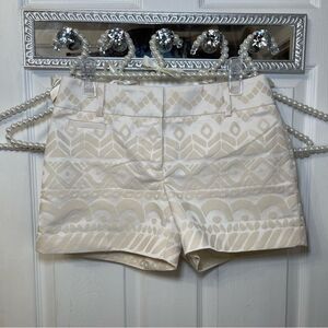 Ann Taylor LOFT | Bali Jacquard Print Riviera Shorts Aztec Tribal